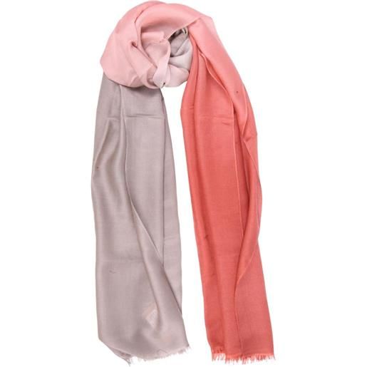 PASHMINA sciarpa in cashmere e seta - grigio