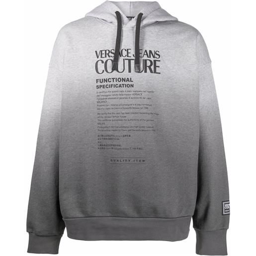 Versace Jeans Couture felpa con stampa - grigio