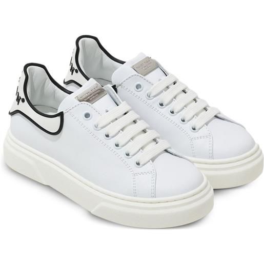 Philipp Plein Junior sneakers con logo - bianco