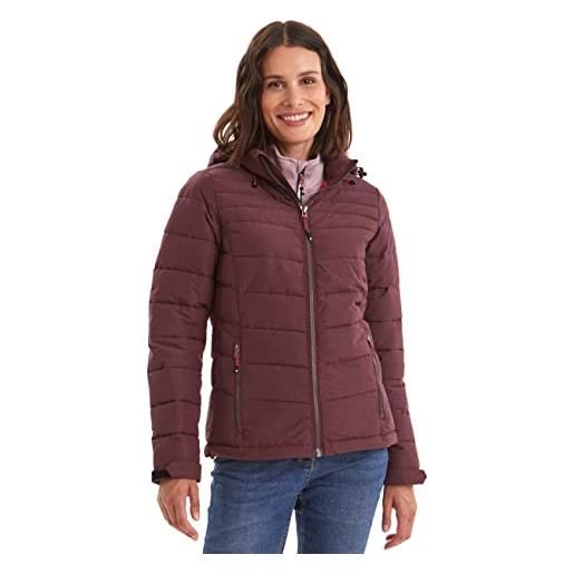 Killtec womens piumino con cappuccio staccabile con zip - skane wmn quilted jckt a, susina, 38, 35615-000