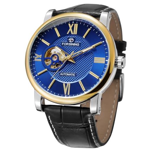 RORIOS Orologio da Uomo Analogico Quarzo Luminoso in Pelle
