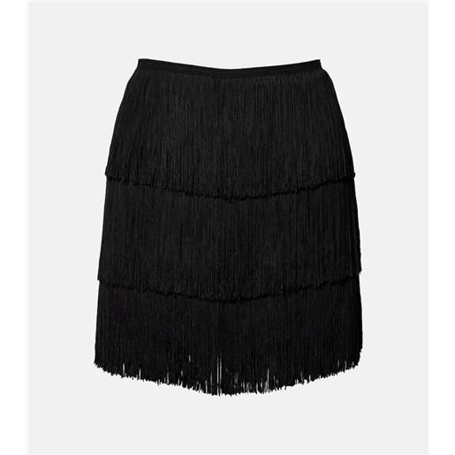 Norma Kamali minigonna con frange