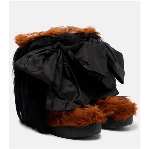 Valentino Garavani stivali da neve snowish in shearling