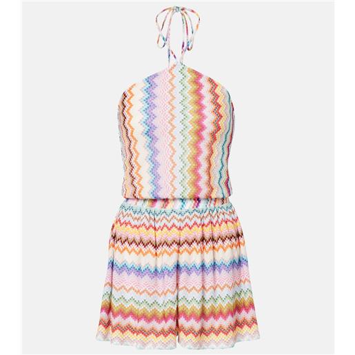 Missoni jumpsuit in lamã© a zig-zag