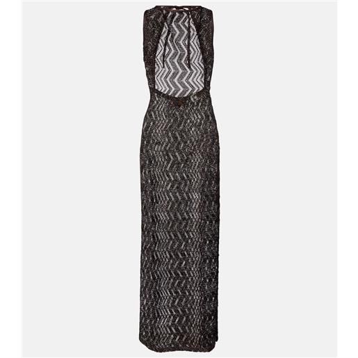 Missoni copricostume zig zag con paillettes