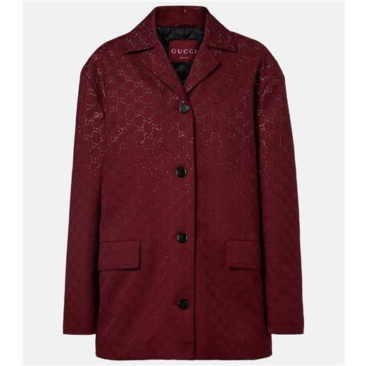 Gucci blazer in canvas gg crystal