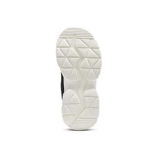 HUGO sneakers per bambini in similpelle con rifinitura semitrasparente, nero