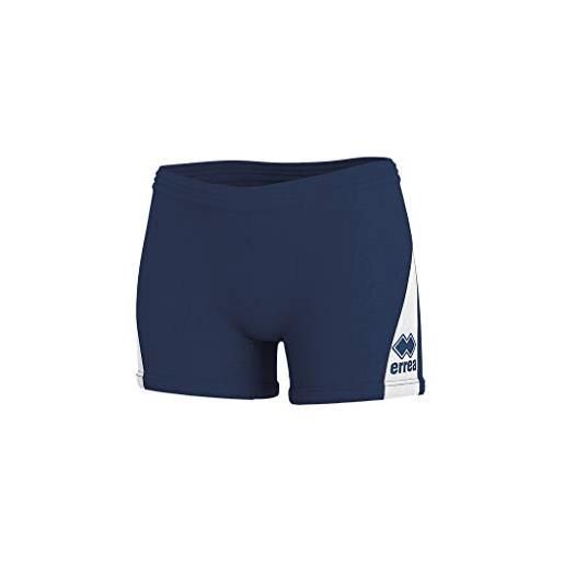 Errea pantaloni corti da bambina kiara pantaloncini, blu oltremare/bianco, xs unisex-adulto