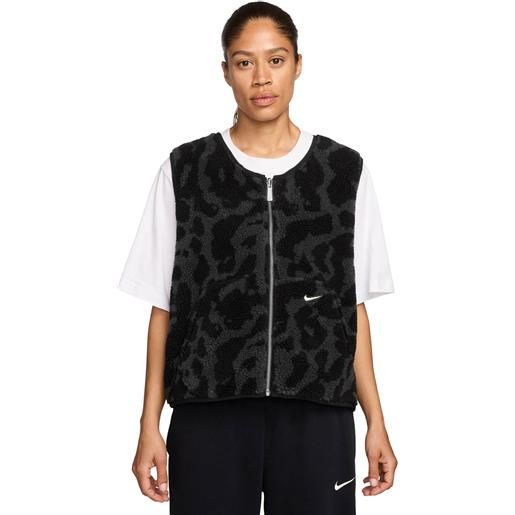 Nike gilet donna Nike street sherpa nero