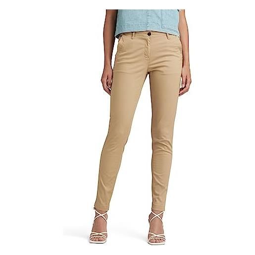 G-STAR donna bronson mid waist skinny chino, beige (sahara d03166-5488-436), 26w / 34l