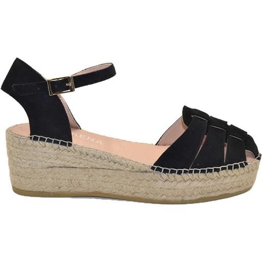 MACARENA java43 espadrilles sandalo con cinturino serraje negro