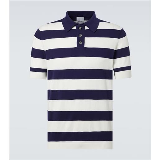 Allude polo in cotone, seta e cashmere