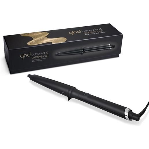 Ghd curve wand creative curl black 1 pz arricciacapelli fusto conico 28-23 mm capelli asciutti