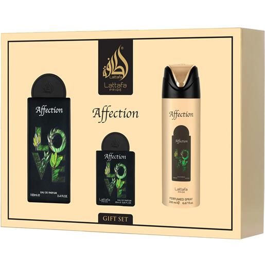 Lattafa pride affection edp 100 ml + edp 20 ml + deo spray 200 ml