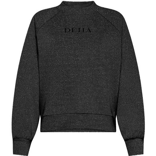 DEHA felpa girocollo lurex donna