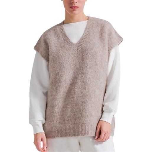 DEHA gilet over mix alpaca donna