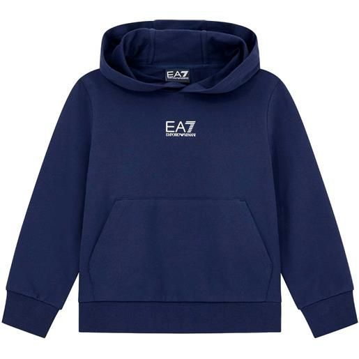 EA7 EMPORIO ARMANI felpa con cappuccio core garzata bambino