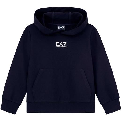 EA7 EMPORIO ARMANI felpa con cappuccio core garzata bambino