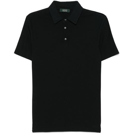 Zanone polo in jersey - nero