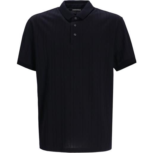 Emporio Armani polo a coste - nero