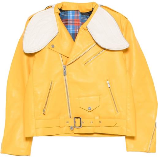 Charles Jeffrey Loverboy giacca biker banana - giallo