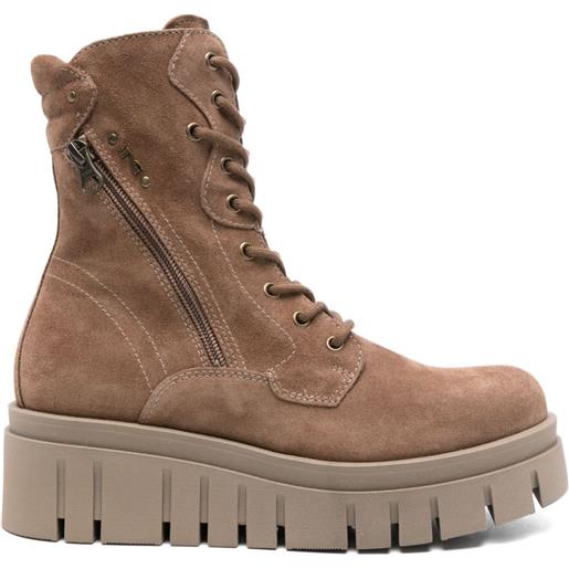 NERO GIARDINI stivali con zip 60mm - toni neutri