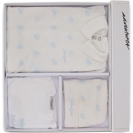 Golden Goose Kids set neonato con stampa - bianco