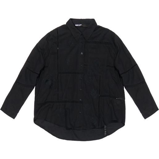 Bimba y Lola felpa con ricamo - nero