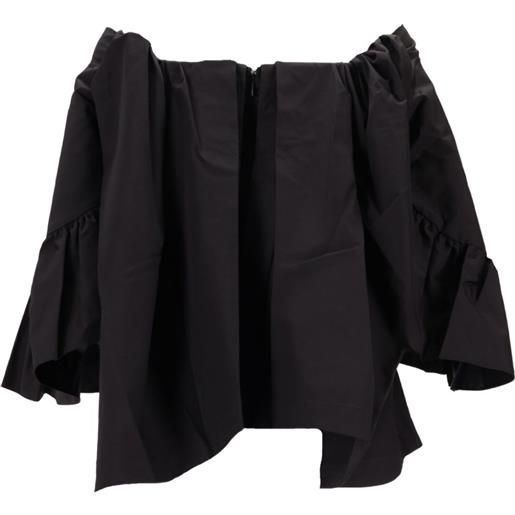 MERYLL ROGGE blusa con ruches sulle maniche - nero
