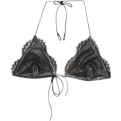 Alex Perry top in pizzo - marrone