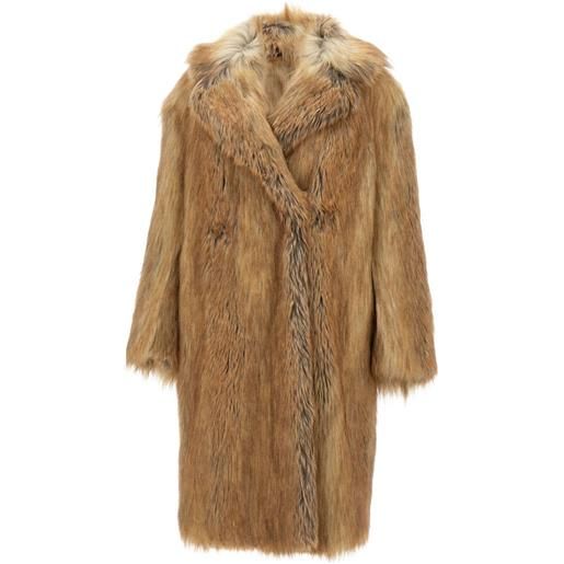 BB Couture cappotto in shearling - marrone