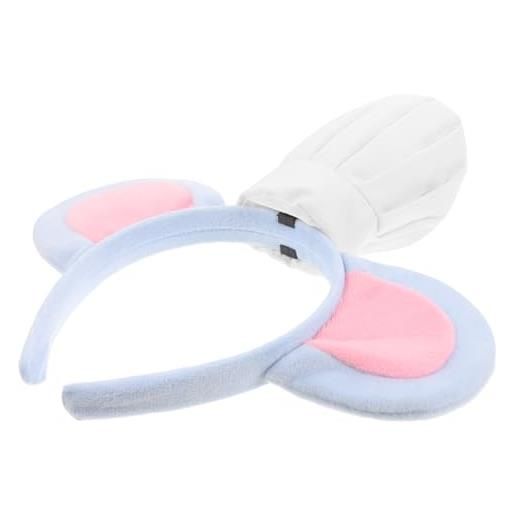 PLAFOPE cappello con orecchie di topo cappello da chef per feste di compleanno costume divertente per uomo accessori per costumi da topo per adulti