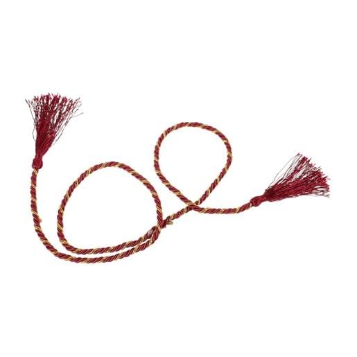 TOVINANNA cintura kimono con catena per la vita catena per la vita corda per la vita frange per kimono accessori per donna accessori per donna corda con nappa poliestere viola