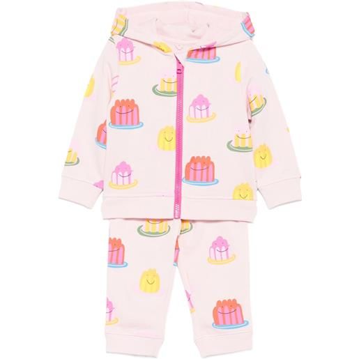 Stella McCartney Kids tuta sportiva in pile - rosa