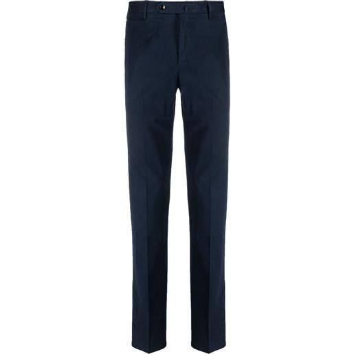 PT Torino chino slim a vita media - blu