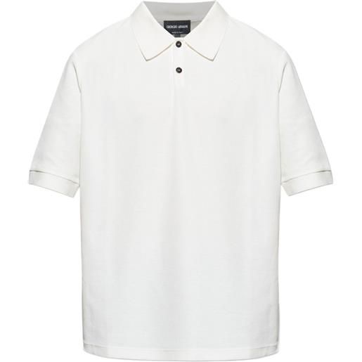 Giorgio Armani polo a maniche corte - toni neutri