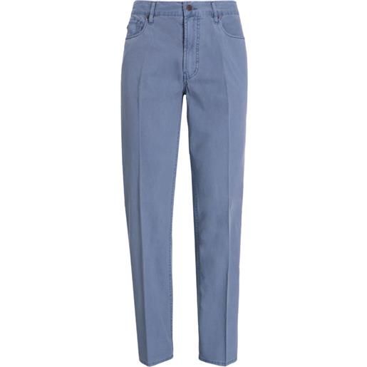 Emporio Armani pantaloni in cotone - blu