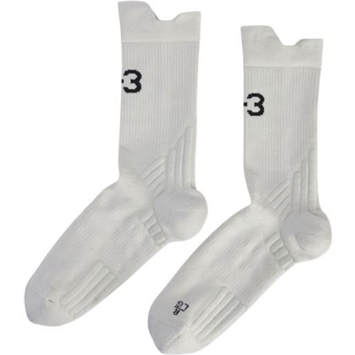 Y-3 calzini con logo - bianco