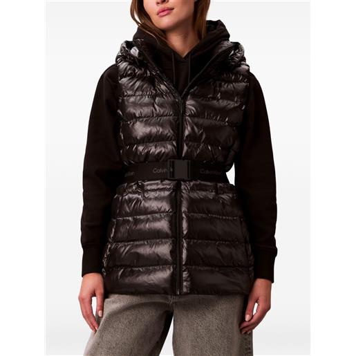 Calvin Klein gilet con cappuccio - nero