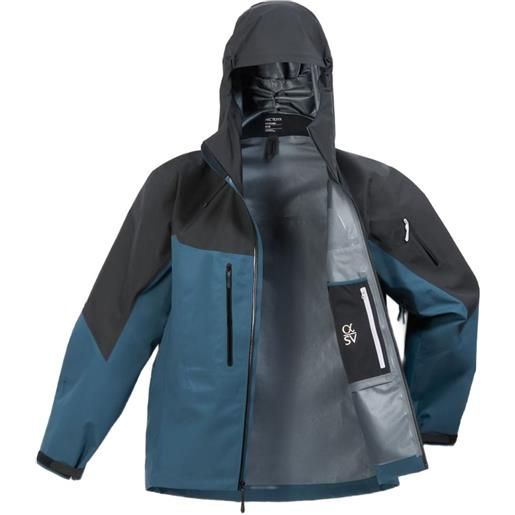 Arc'teryx giacca alpha sv con cappuccio - blu