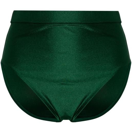 ZIMMERMANN slip bikini waverly a vita alta - verde