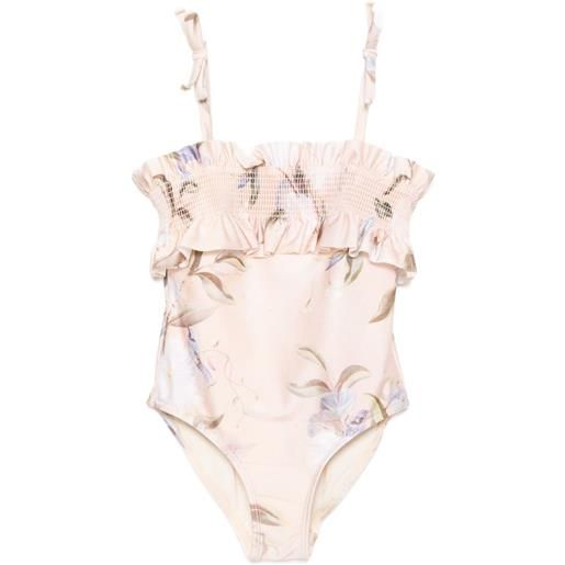 ZIMMERMANN Kids costume da bagno cascadian - toni neutri