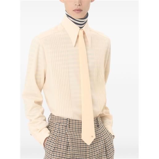 Valentino Garavani cravatta con placca vlogo - giallo