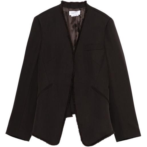 Alexander McQueen giacca sartoriale con frange - marrone