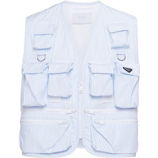 Prada top a righe - blu