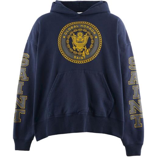 SAINT MXXXXXX felpa con cappuccio - blu