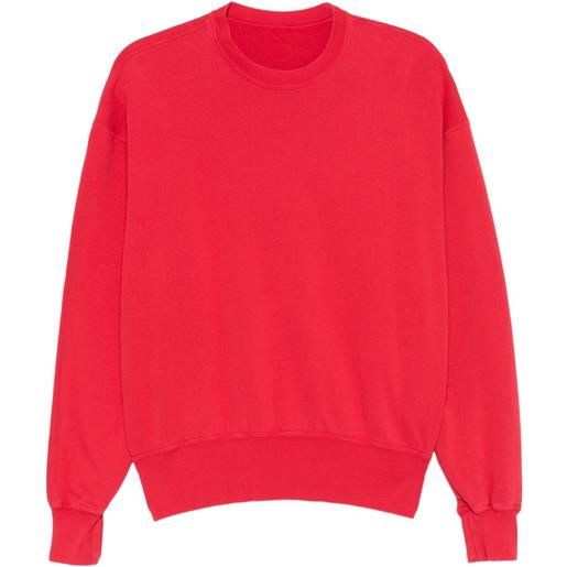 Kuro felpa girocollo a maniche lunghe - rosso