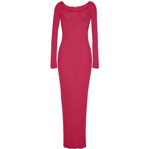 Adam Lippes abito florentine lungo - rosa