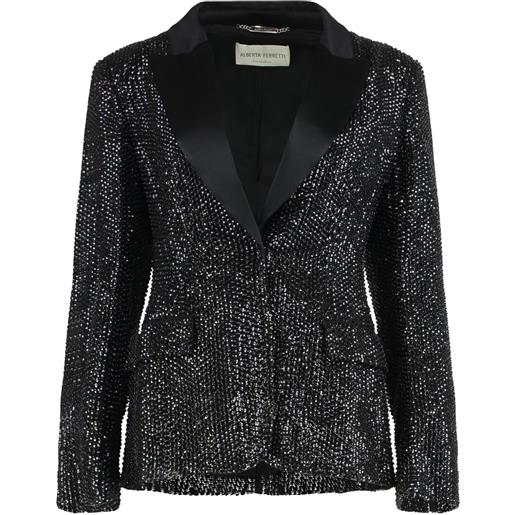 Alberta Ferretti blazer con decorazione - nero