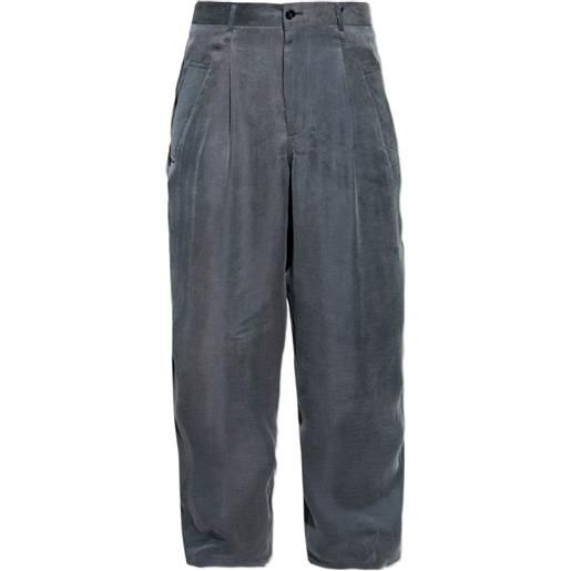 Giorgio Armani pantaloni plissé - grigio